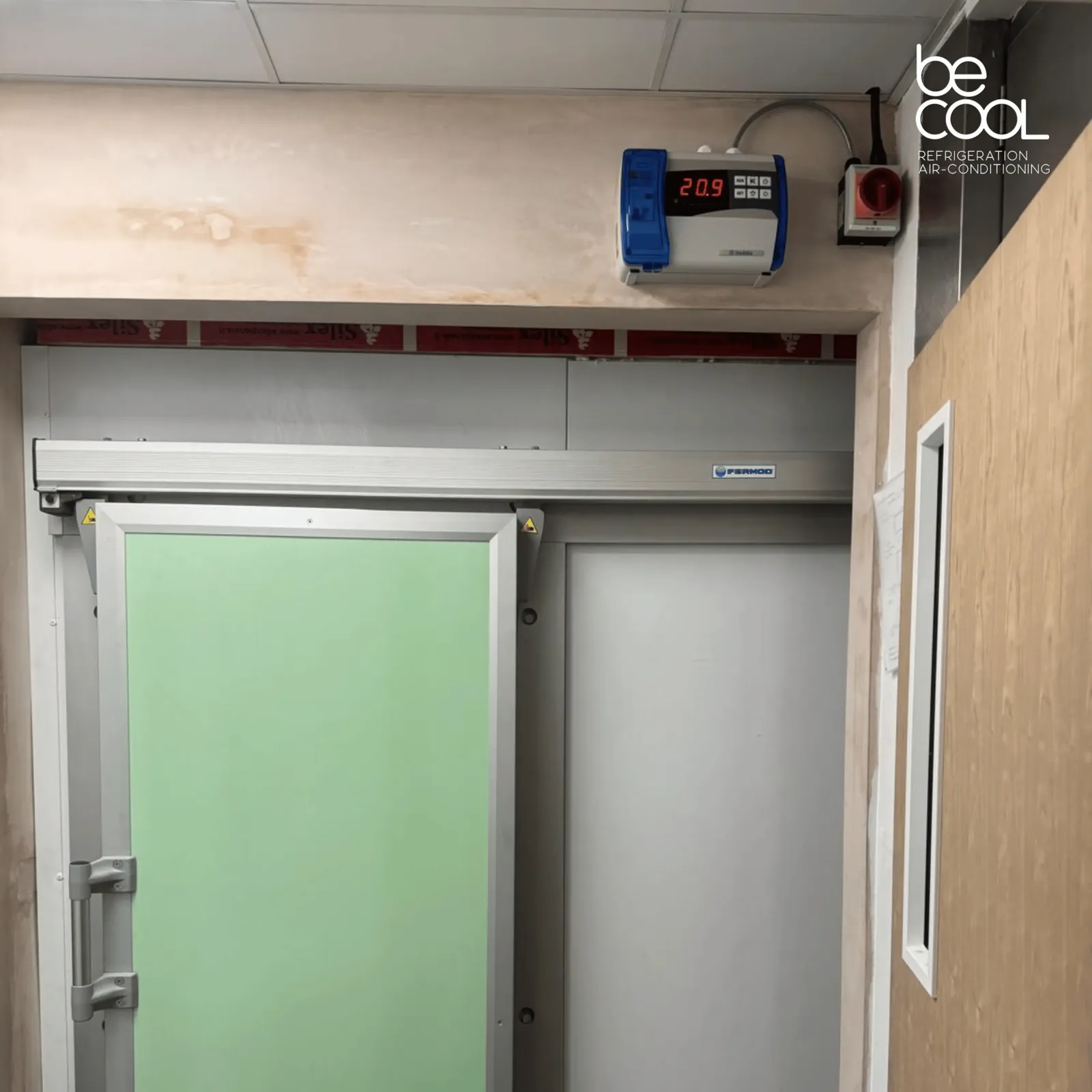 Cold Room Install with Danfoss Cooling & Transparent Strip Curtain - Image 2