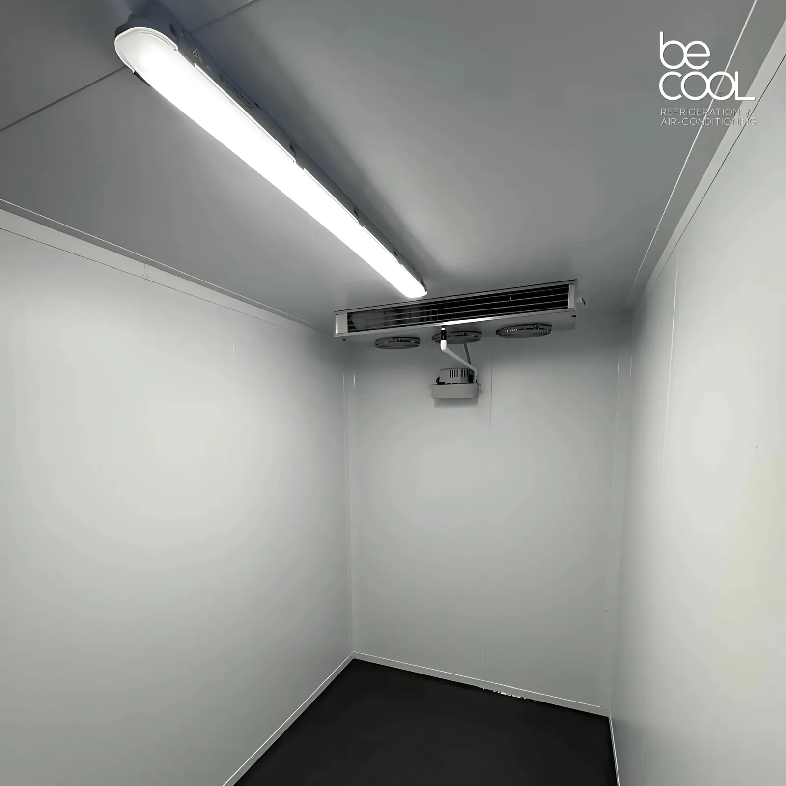 Cold Room Install with Danfoss Cooling & Transparent Strip Curtain - Image 3